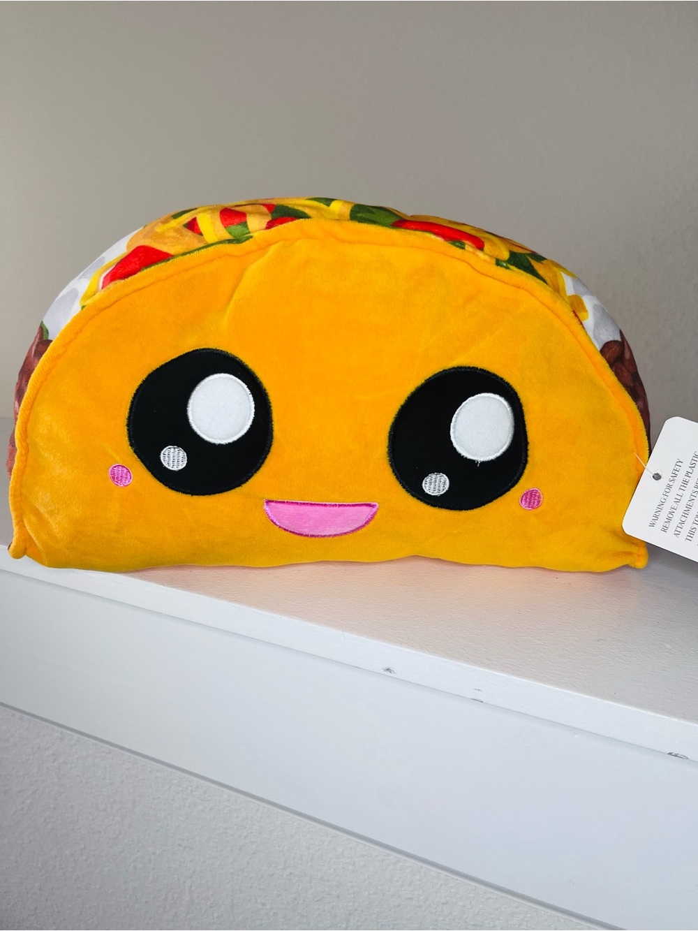 Yellow Taco Plush Pencil Case Kids Accessory